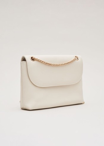 Phase Eight Ivory Leather Bags White USA | 9203514-IL